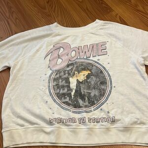 David Bowie recycled Karma sweatshirt station to station size Small